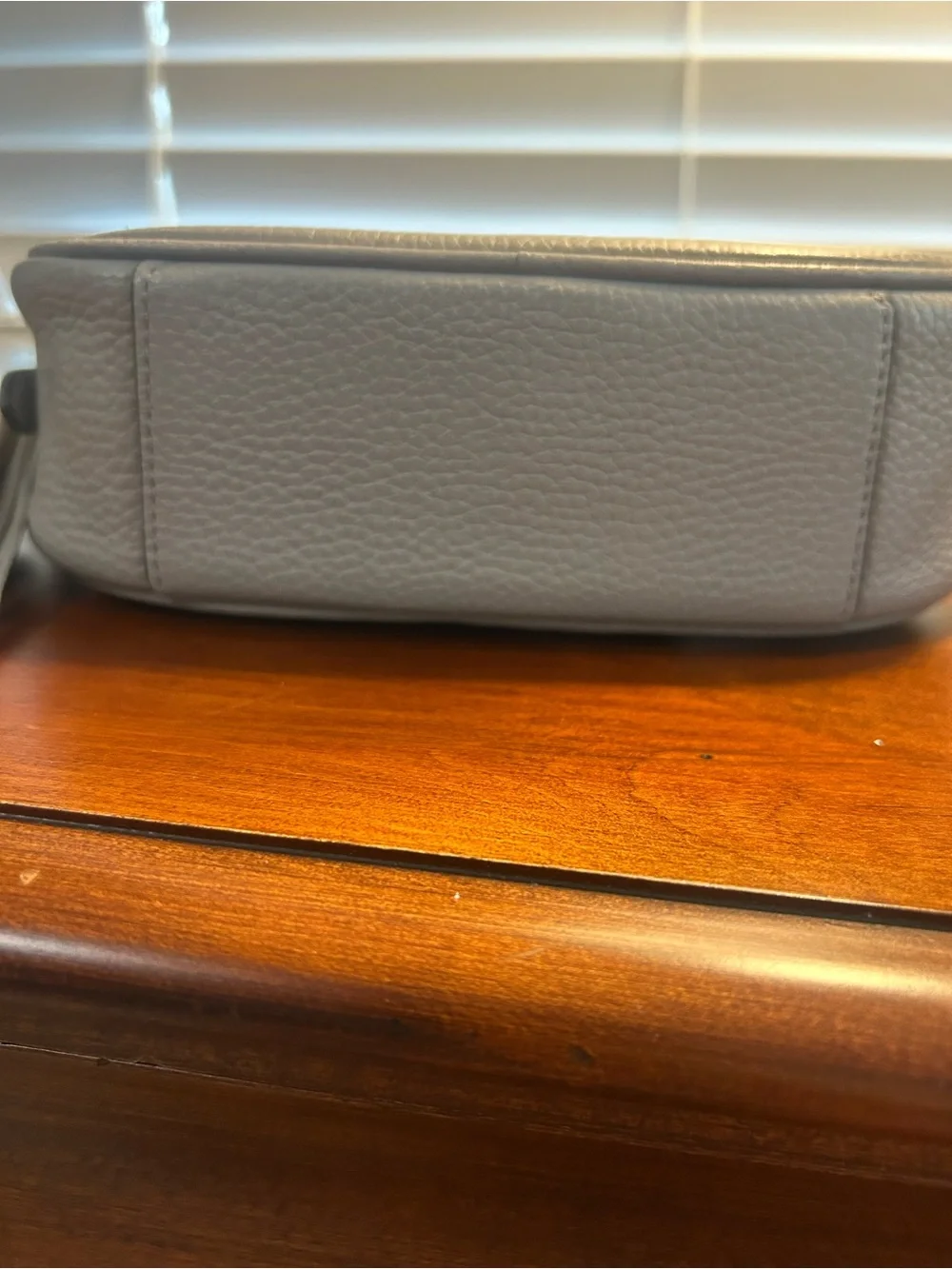 kate spade Gray Pebbled Leather Crossbody with Tassel